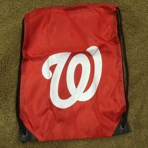 NEW! Draw String Washington Nationals Bag 16 1/2in L x 12in W